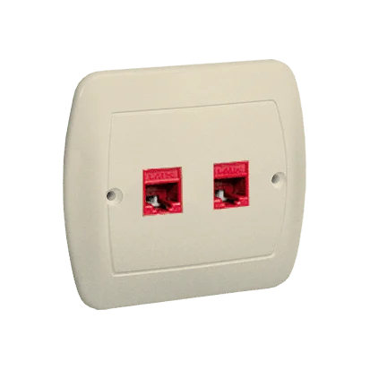 Počitačová zásuvka dvojitá RJ45 kategórie 5e, béžový