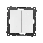 - 1-kanálový - DIMMER W, (prístroj s krytom), biela matná