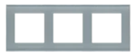 Rámček 3 - násobný sklenený, matné sivé sklo