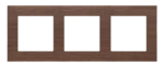 Rámček 3- násobný drevený, orechový