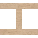 Rámček 4 - násobný drevený, svetlý dub
