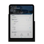 Otvorený nástenný držiak pre Apple iPad, čierny matný