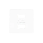 STIAHNUTÝ Z PONUKY - do vypredania zásob, kryt nabíjačky USB - typ A+A, Simon 82, IP20, biela