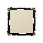 Tlačidlo žalúziové, radenie č. 1/0 +1/0, 10A, šampanské matné