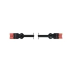 Pripojovací kábel, 2m, 3x1,5mm, 16A, červený