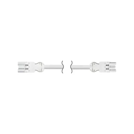 Pripojovací kábel, 5m, 3x1,5mm, 16A, čisto biela
