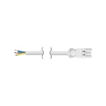 Pripojovací kábel, 2m, 3x1,5mm, 16A, čisto biela