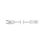 Pripojovací kábel, 2m, 3x1,5mm, 16A, čisto biela