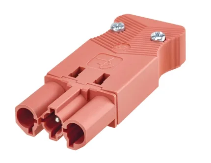 Zásuvka, GESIS®, 3pólová zástrčka, 16A, 250V, červený