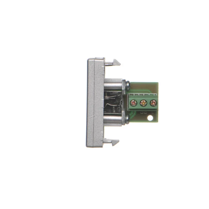 Kryt, K45, zásuvka mini-jack, 45×22,5mm, hliník – Obrázok 4