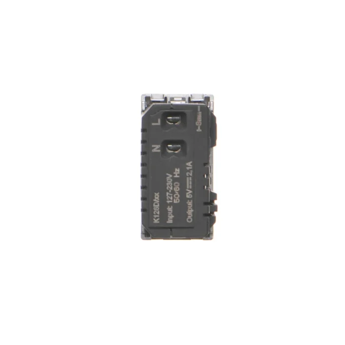 Nabíjačka USB, K45, USB 2.0 - A, 5V, DC, 2,1A, 45×22,5mm, hliník – Obrázok 3