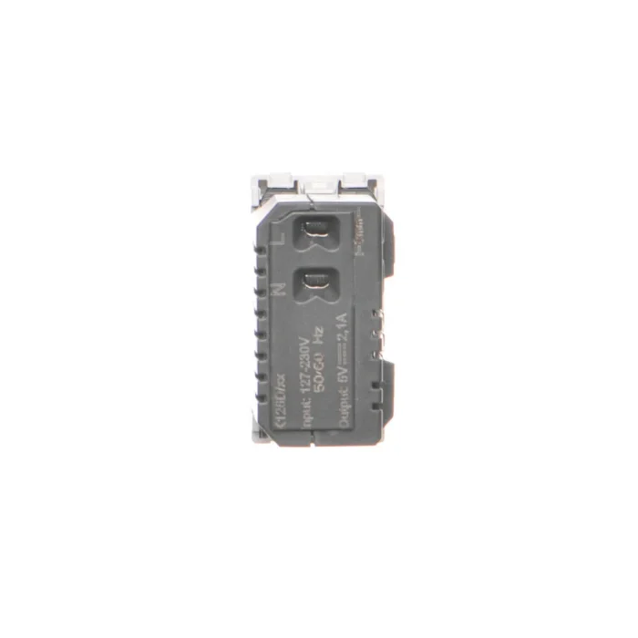 Nabíjačka USB, K45, USB 2.0 - A, 5V, DC, 2,1A, 45×22,5mm, čisto biela – Obrázok 3