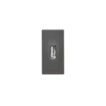 Kryt, K45, spojka USB typ A, 45×22,5mm, grafitovo-sivá – Obrázok 2