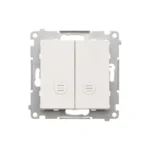 Sériový spínač s orientačným podsvietením LED s krytím IP20, 10AX, biela matná – Obrázok 2