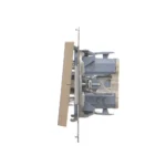 Striedavý prepínač s orientačným podsvietením LED, radenie č. 6 So, 10AX, šampanské matné – Obrázok 5