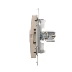 Ekvipotenciálne zásuvka, (prístroj s krytom), skrutkové svorky 2.5, 4, 6 mm2, zlatá matná – Obrázok 4