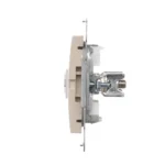 Dvojitá ekvipotenciálna zásuvka, (prístroj s krytom), skrutkové svorky 2.5, 4, 6 mm2, krémová – Obrázok 4