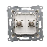 Dvojitá ekvipotenciálna zásuvka, (prístroj s krytom), skrutkové svorky 2.5, 4, 6 mm2, zlatá matná – Obrázok 3