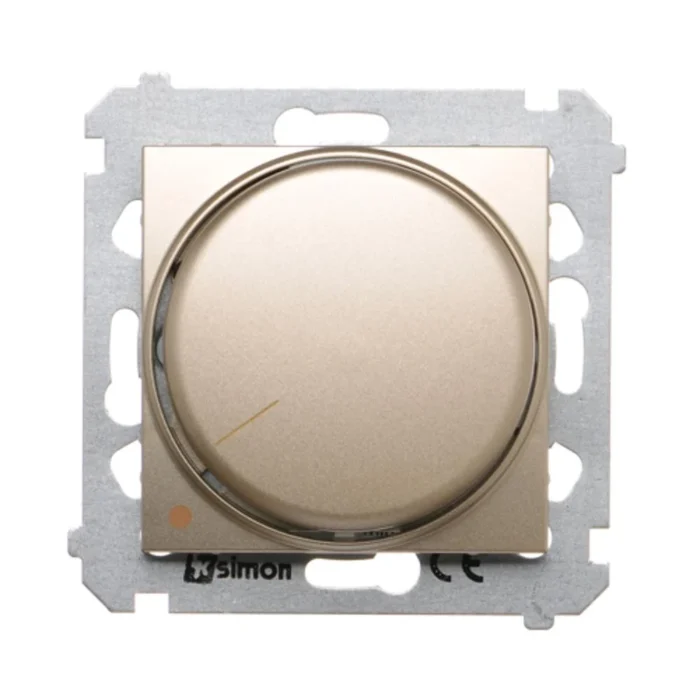 Stmievač pre LED stmievateľné, otáčavý, dvojpólový, zlatá matná – Obrázok 2