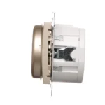 Stmievač pre LED stmievateľné, otáčavý, dvojpólový, zlatá matná – Obrázok 4