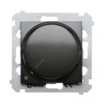 Stmievač pre LED stmievateľné, otáčavý, dvojpólový, antracitová – Obrázok 2