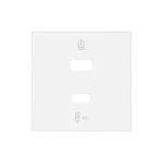 Kryt dvojitej USB nabíjačky C+A, biela, USB: C+A