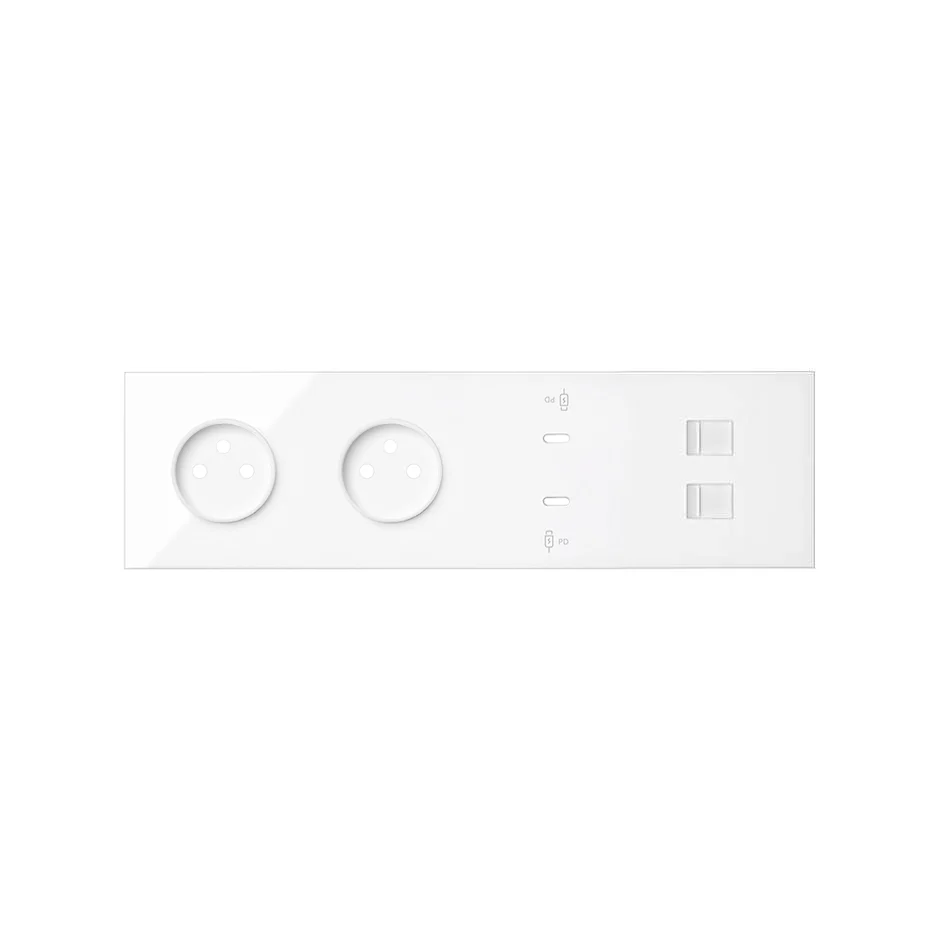 img_9597.jpg Panel 4-násobný: 2 zásuvky + 2x1 USB C nabíjačka + 2xRJ45 – Obrázok 1