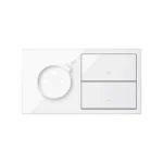 Panel 2-násobný: 1 zásuvka s 1 integrovanou USB C nabíjačkou + 2 kryty, biela, USB: C, Nabíjací prúd: 2,1A