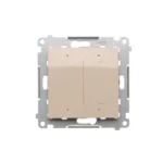Stmievač pre LED žiarovky 230 V [Wi-Fi], 2-200 W, 230V, (prístroj s krytom), krémová