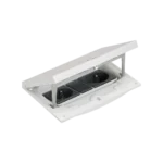 Vklad podlahovej krabice, nerez, IP66, IK08, 2,5×K45, 2 zásuvky typ F (schuko), zámok pre imbusový kľúč, záslepka 22,5x45 mm