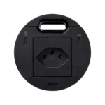 Produkt na objednávku, Simon 400 Flash 90, IP20, 10A, čierny, Mont. rozmery: Ø80mm
