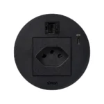 Produkt na objednávku, Simon 400 Flash 90, IP20, 10A, čierny, Mont. rozmery: Ø80mm