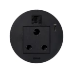 Produkt na objednávku, Simon 400 Flash 90, IP20, 16A, čierny, Mont. rozmery: Ø80mm