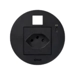 Produkt na objednávku, Simon 400 Flash 90, IP20, 10A, čierny, Mont. rozmery: Ø80mm
