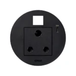 Produkt na objednávku, Simon 400 Flash 90, IP20, 16A, čierny, Mont. rozmery: Ø80mm