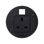 Produkt na objednávku, Simon 400 Flash 90, IP20, 13A, čierny, Mont. rozmery: Ø80mm