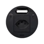 Produkt na objednávku, Simon 400 Flash 90, IP20, 10A, čierny, Mont. rozmery: Ø80mm