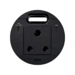 Produkt na objednávku, Simon 400 Flash 90, IP20, 16A, čierny, Mont. rozmery: Ø80mm